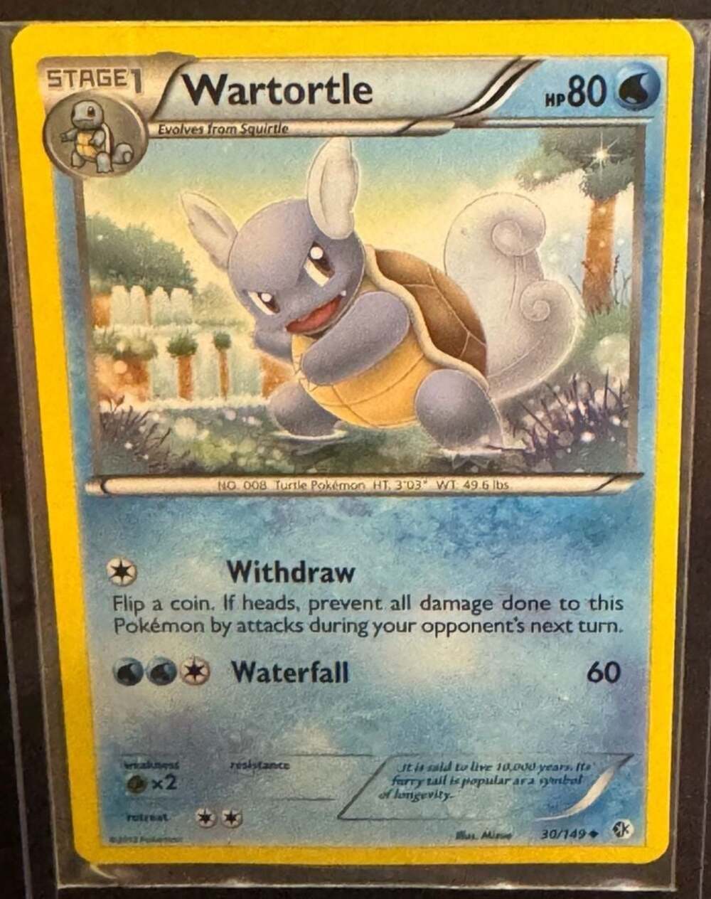 Pokémon TCG Wartortle 30/149 Boundaries Crossed Uncommon Card